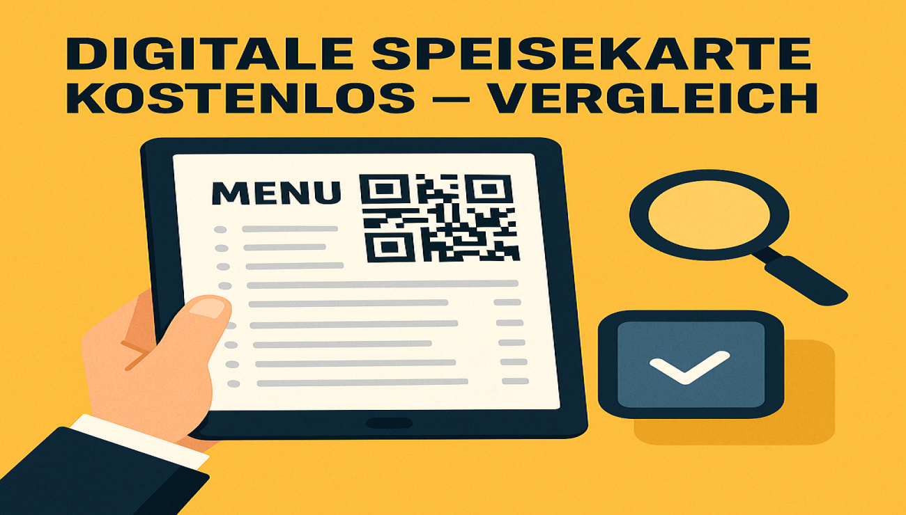 Digitale Speisekarte kostenlos – Vergleich